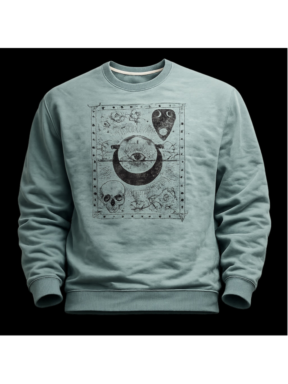 Women's Z + Li Teal Black Graphic Sweatshirt XL
256